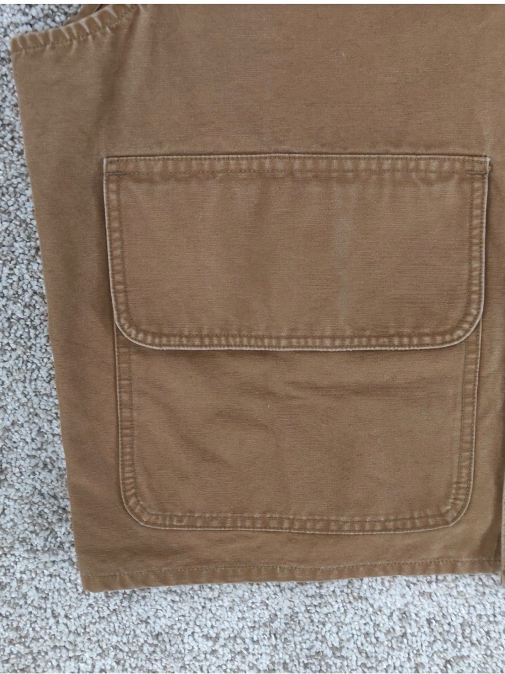 Brown Canvas Pocket Skirt